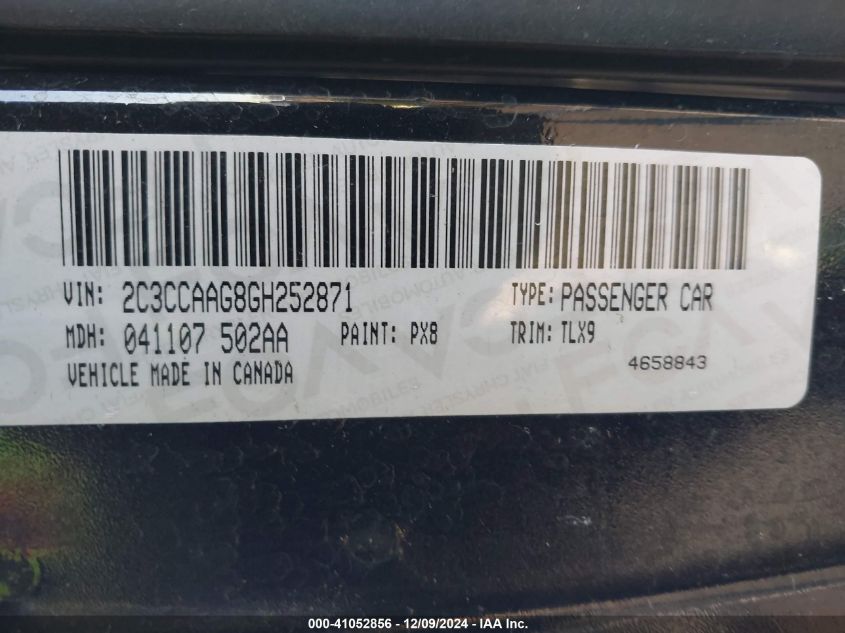 VIN 2C3CCAAG8GH252871 2016 Chrysler 300, Limited no.9