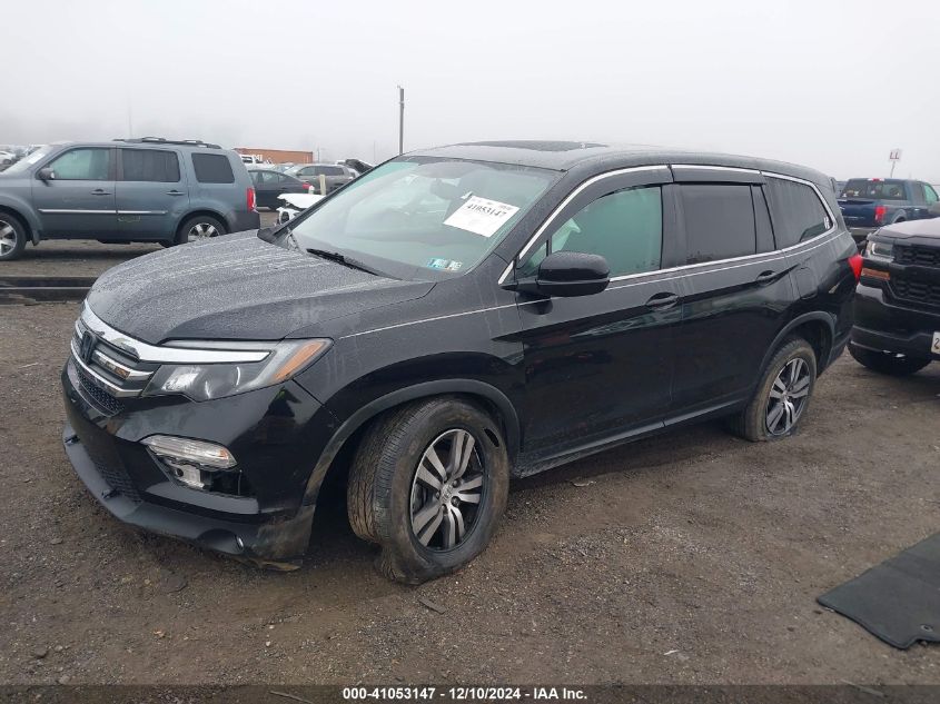 VIN 5FNYF6H78GB019705 2016 Honda Pilot, Ex-L no.2