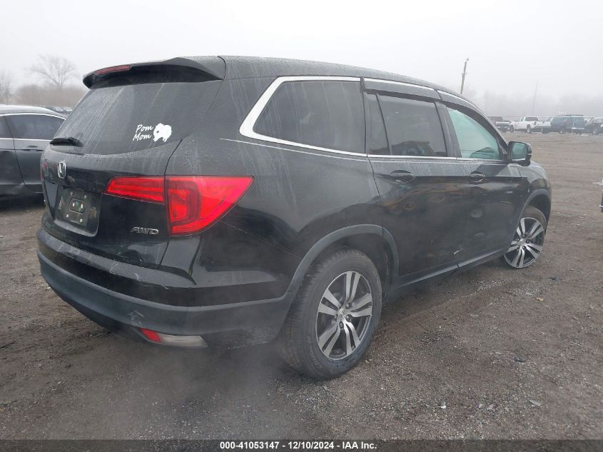 VIN 5FNYF6H78GB019705 2016 Honda Pilot, Ex-L no.4