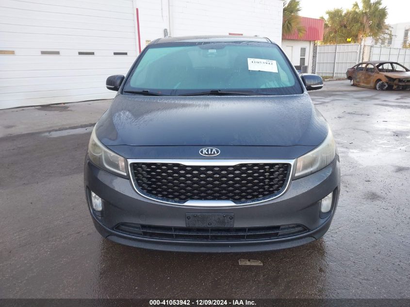 2015 Kia Sedona Ex/Sx VIN: KNDMC5C1OF6066645 Lot: 41053942