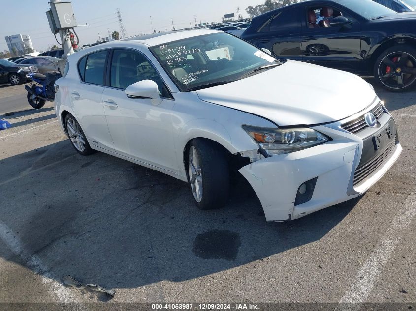 VIN JTHKD5BH8E2182179 2014 Lexus CT, 200H no.1