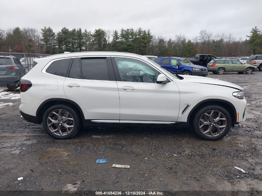 2022 BMW X3 XDRIVE30I - WBX57DP03NN167433