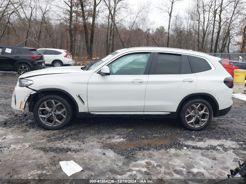 2022 BMW X3 XDRIVE30I - WBX57DP03NN167433