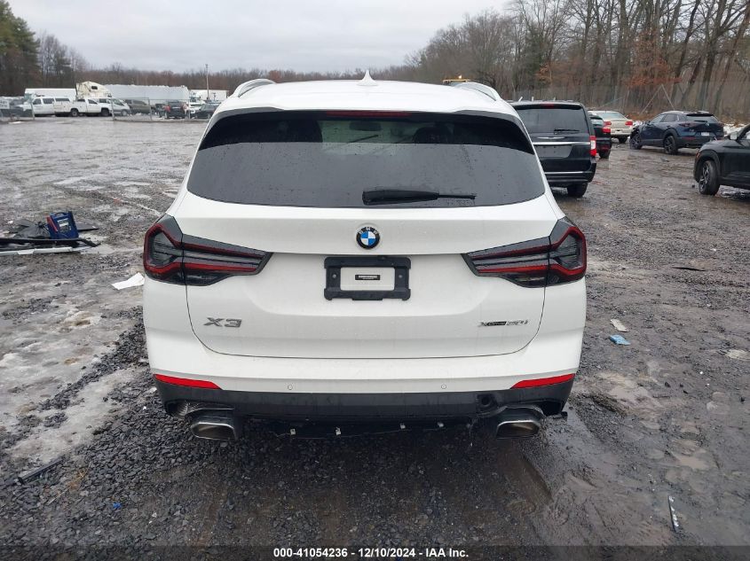 2022 BMW X3 XDRIVE30I - WBX57DP03NN167433