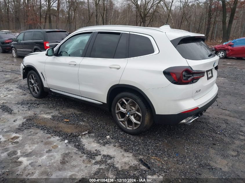 2022 BMW X3 XDRIVE30I - WBX57DP03NN167433