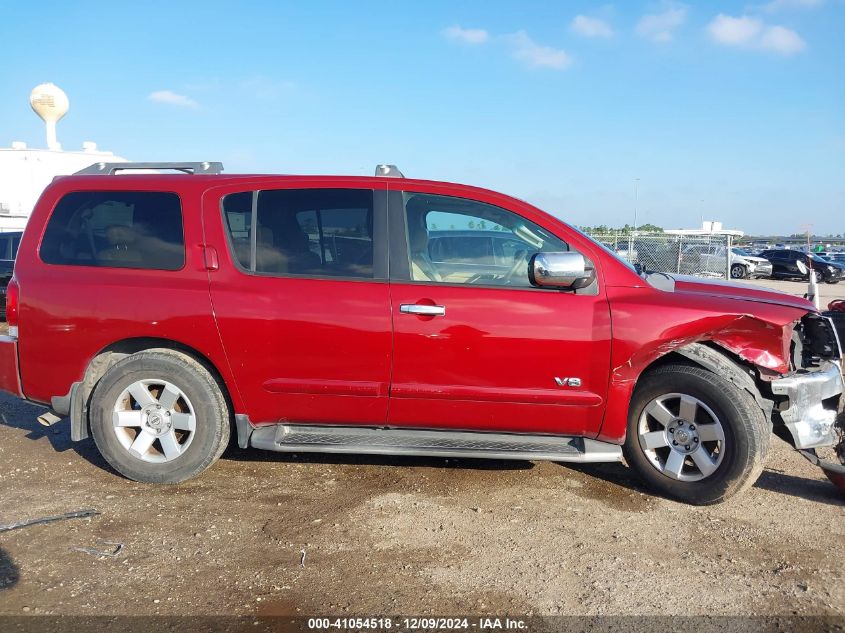 2005 Nissan Armada Le VIN: 5N1AA08AX5N738683 Lot: 41054518