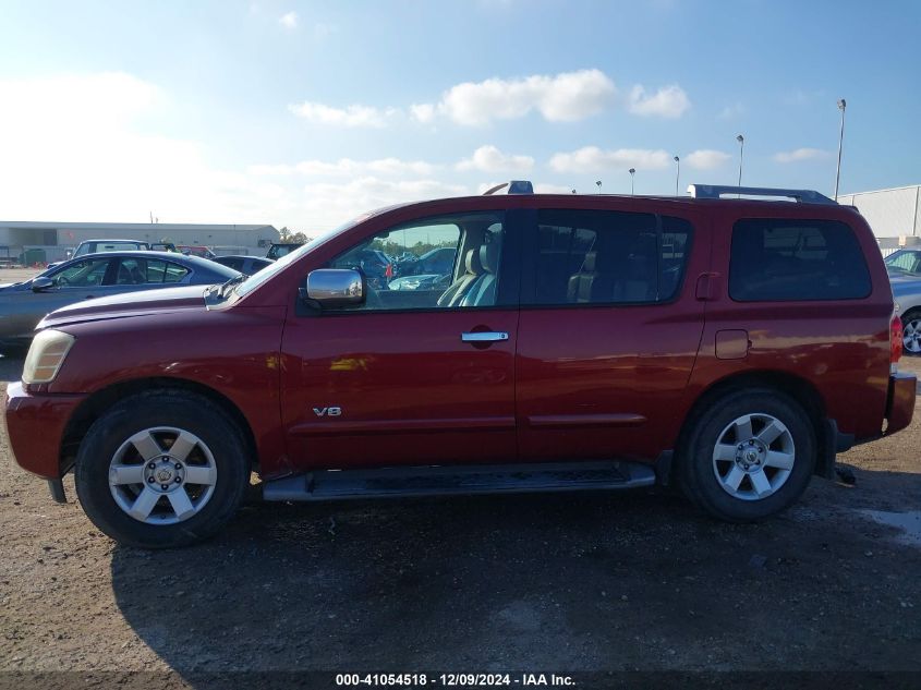 2005 Nissan Armada Le VIN: 5N1AA08AX5N738683 Lot: 41054518