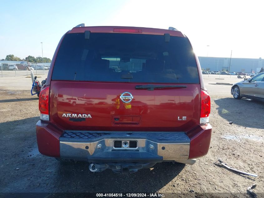 2005 Nissan Armada Le VIN: 5N1AA08AX5N738683 Lot: 41054518