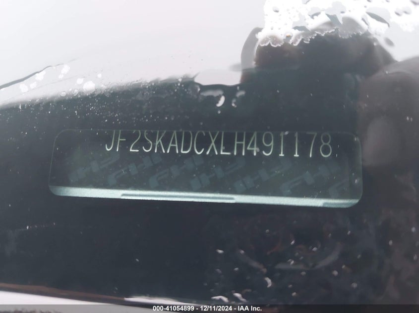 2020 SUBARU FORESTER - JF2SKADCXLH491178