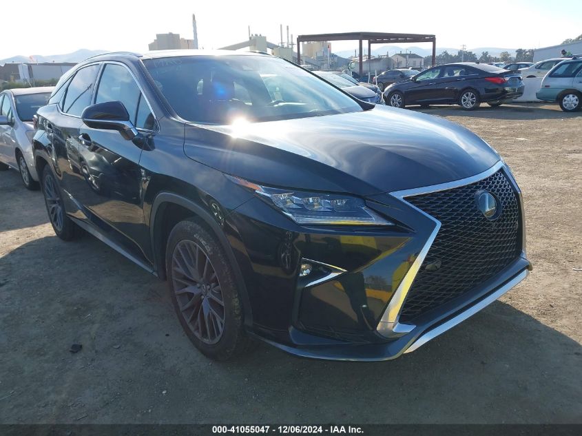 VIN 2T2BZMCA7KC206608 2019 Lexus RX, 350 F Sport no.1