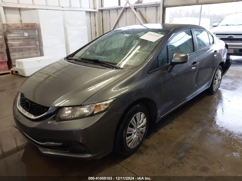 VIN 2HGFB2F55DH550283 2013 Honda Civic, LX no.2