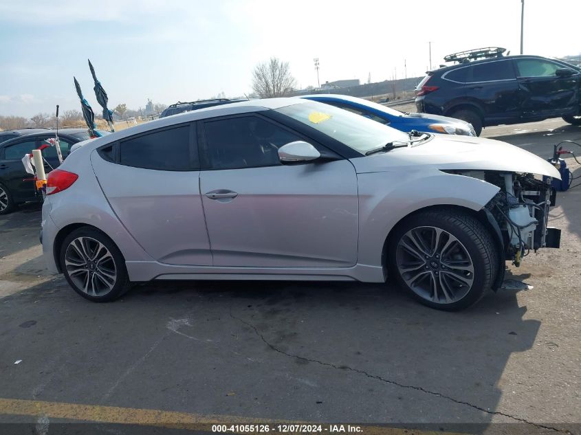 2017 Hyundai Veloster Turbo VIN: KMHTC6AE5HU313885 Lot: 41055126