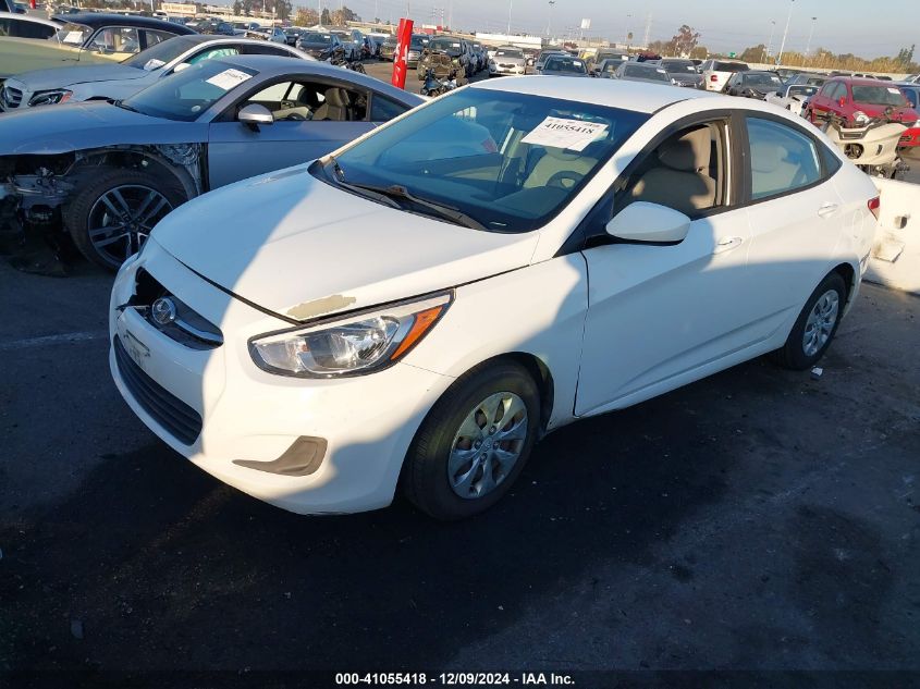 VIN KMHCT4AE4GU091195 2016 Hyundai Accent, SE no.2