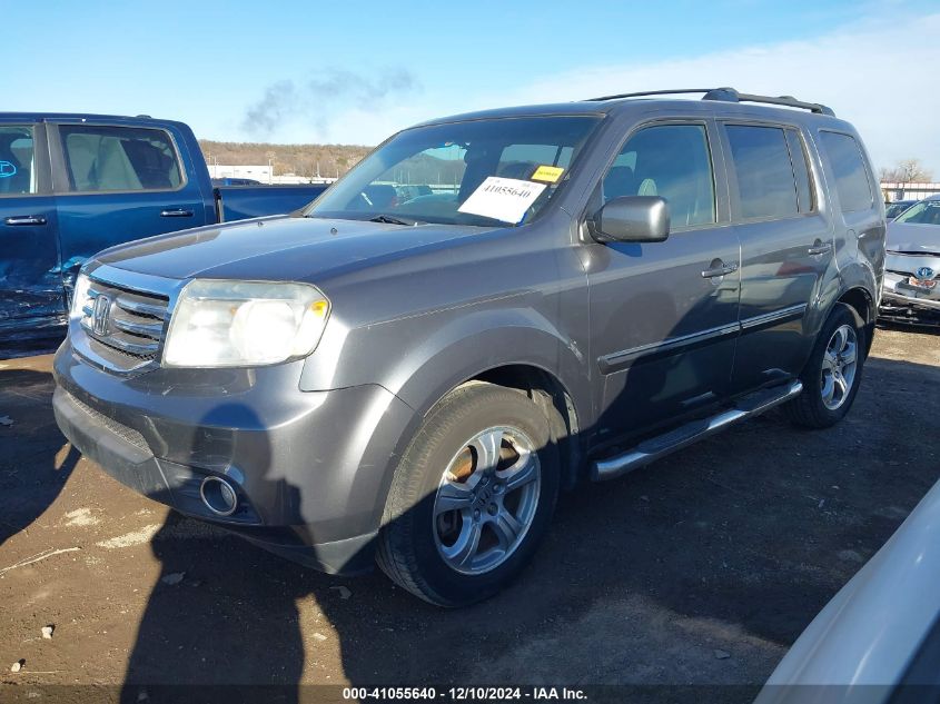 VIN 5FNYF3H42DB006612 2013 Honda Pilot, EX no.2