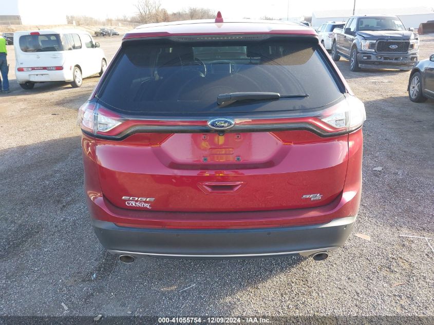 VIN 2FMTK4J80FBB76486 2015 Ford Edge, Sel no.16