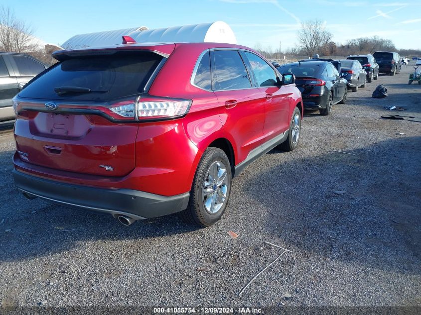 VIN 2FMTK4J80FBB76486 2015 Ford Edge, Sel no.4