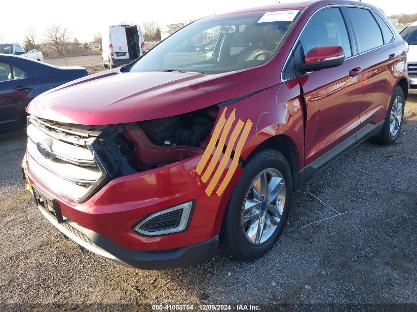 VIN 2FMTK4J80FBB76486 2015 Ford Edge, Sel no.6