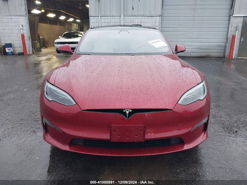 2023 Tesla Model S Plaid Tri Motor All-Wheel Drive VIN: 5YJSA1E60PF522289 Lot: 41055891