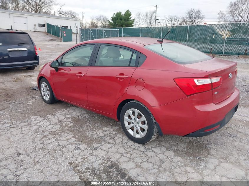 VIN KNADM4A37E6327597 2014 KIA Rio, LX no.3