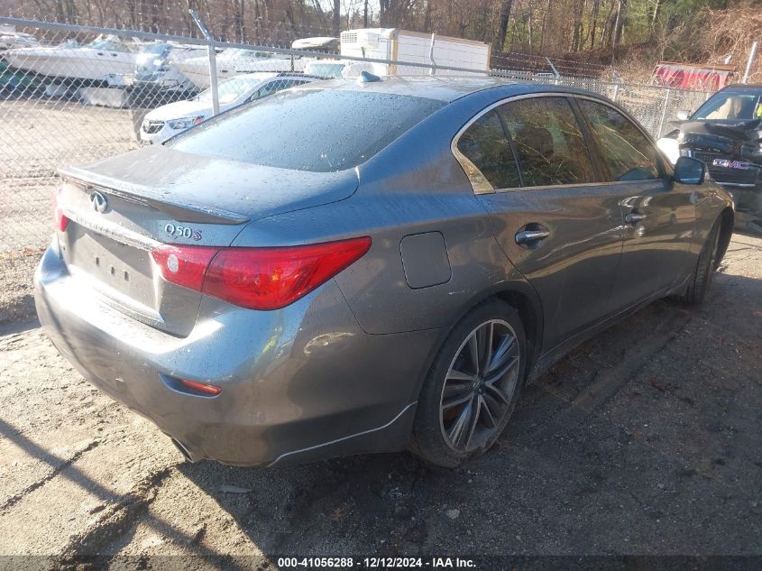 VIN JN1BV7AR0EM707571 2014 INFINITI Q50 no.4