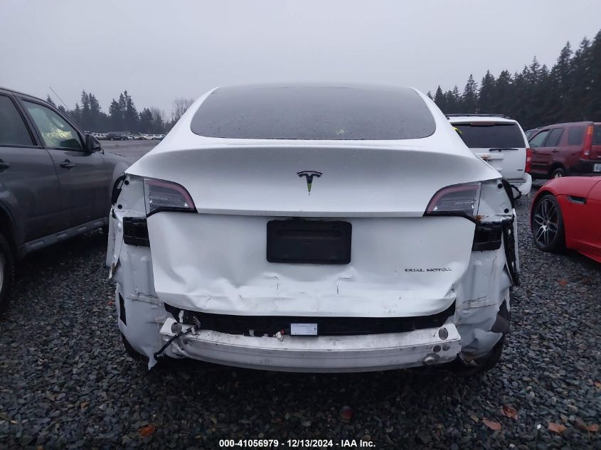 2020 Tesla Model Y Long Range Dual Motor All-Wheel Drive VIN: 5YJYGDEE9LF006282 Lot: 41056979