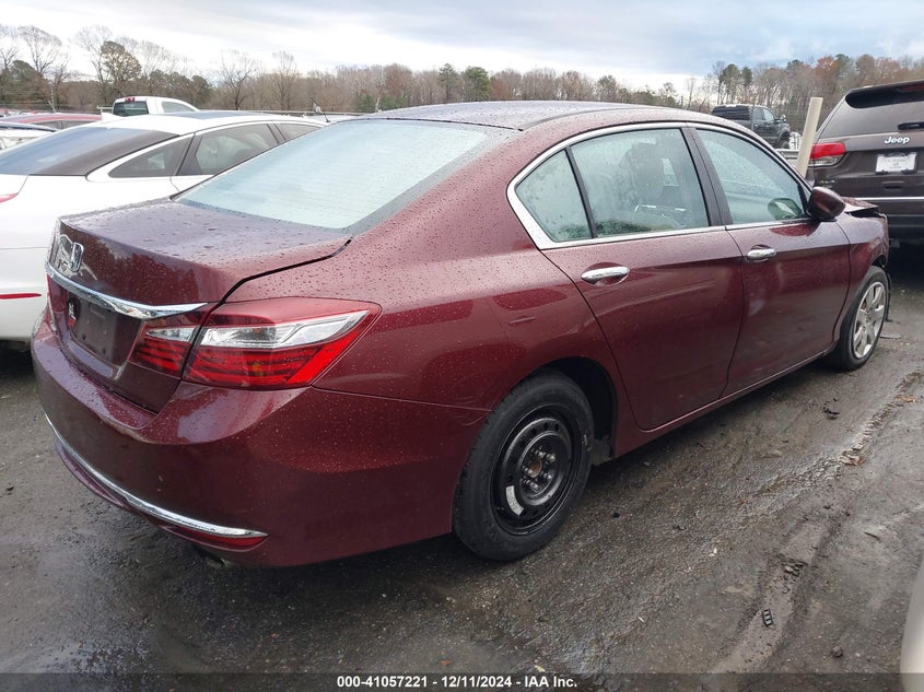 2016 HONDA ACCORD VIN: 1HGCR2F31GA117494