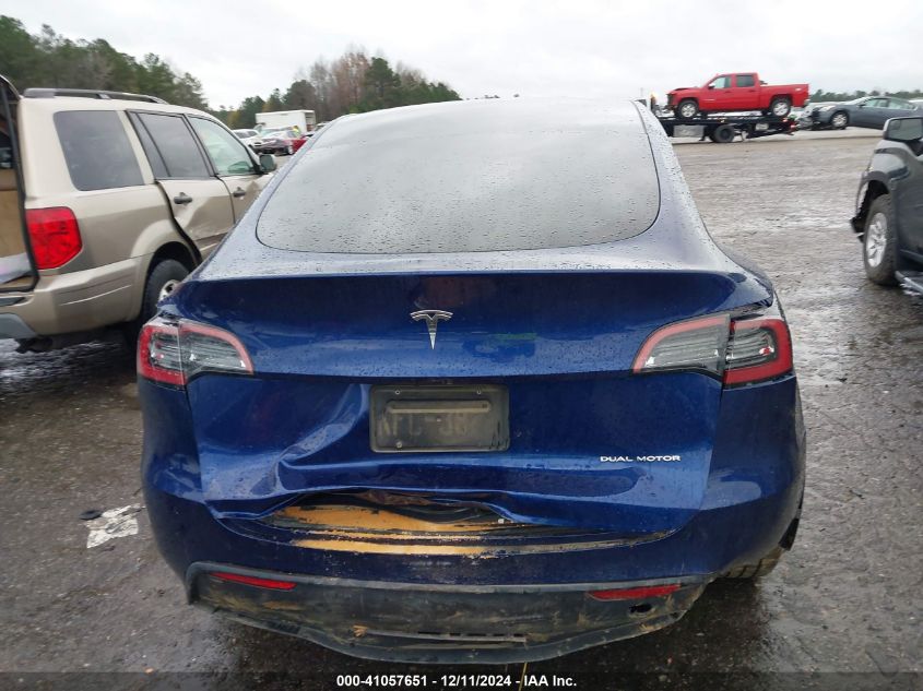 2023 Tesla Model Y Awd/Long Range Dual Motor All-Wheel Drive VIN: 7SAYGDEE7PF673988 Lot: 41057651