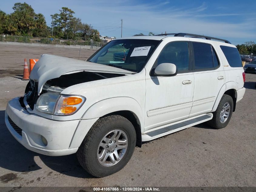 2003 Toyota Sequoia Limited V8 VIN: 5TDZT38A23S180483 Lot: 41057865