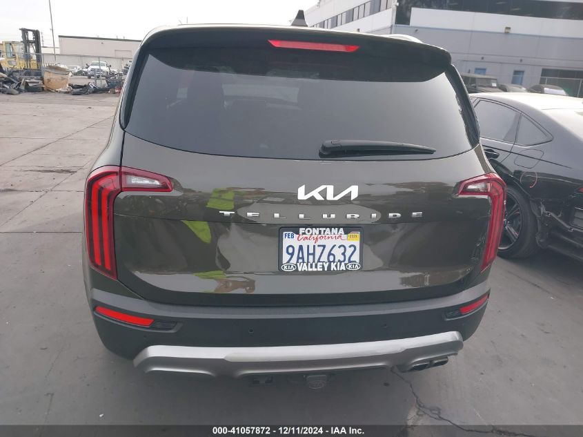 2022 Kia Telluride Sx VIN: 5XYP54HC5NG249742 Lot: 41057872