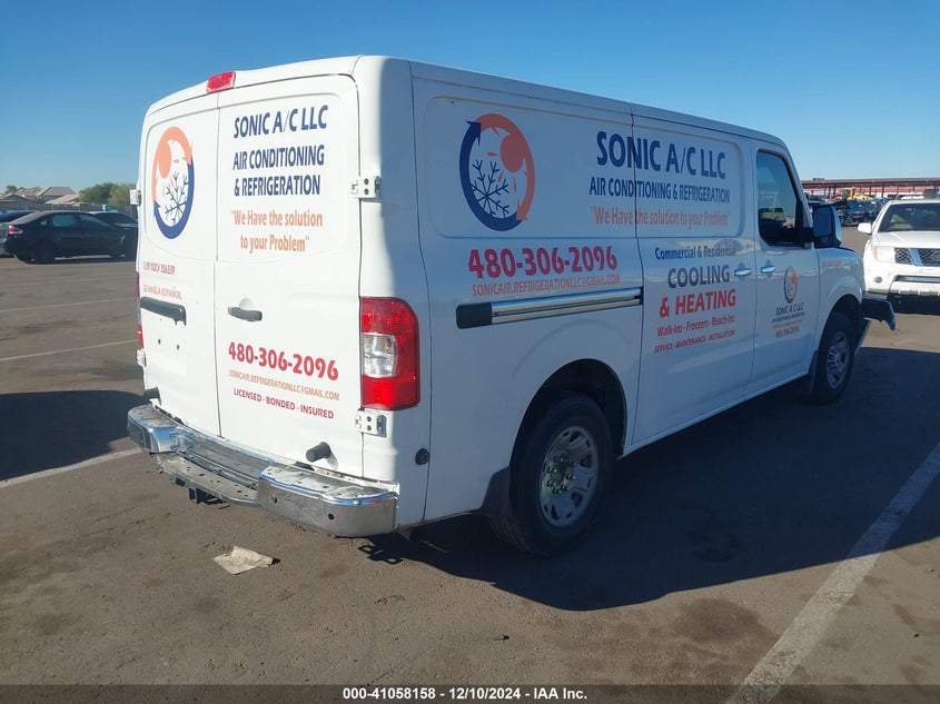 Vin: 1n6bf0km0cn105326, lot: 41548120, nissan nv 1500 nv1500 s v6 20124