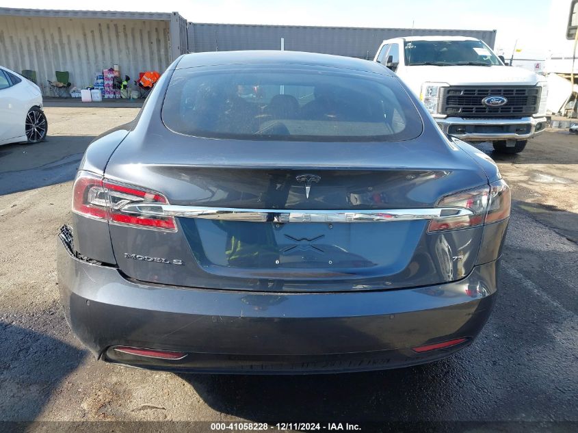 2017 Tesla Model S 60/75 VIN: 5YJSA1E17HF221525 Lot: 41058228