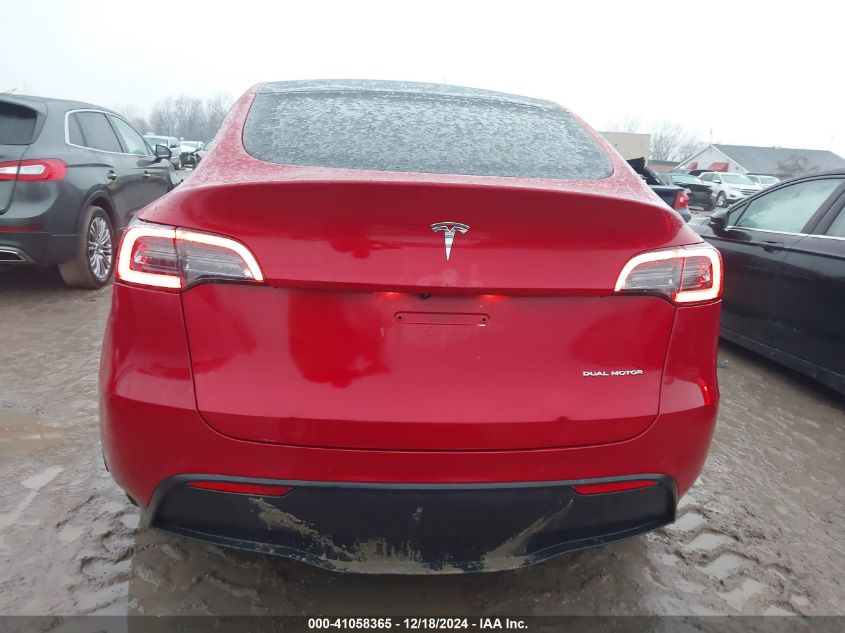 2021 Tesla Model Y Long Range Dual Motor All-Wheel Drive VIN: 5YJYGDEE6MF300014 Lot: 41058365