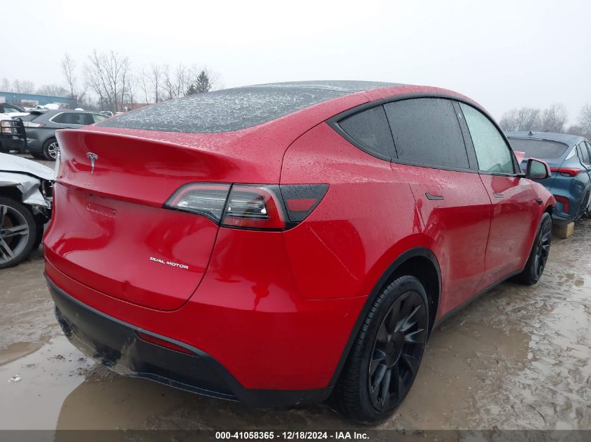 2021 TESLA MODEL Y LONG RANGE DUAL MOTOR ALL-WHEEL DRIVE - 5YJYGDEE6MF300014