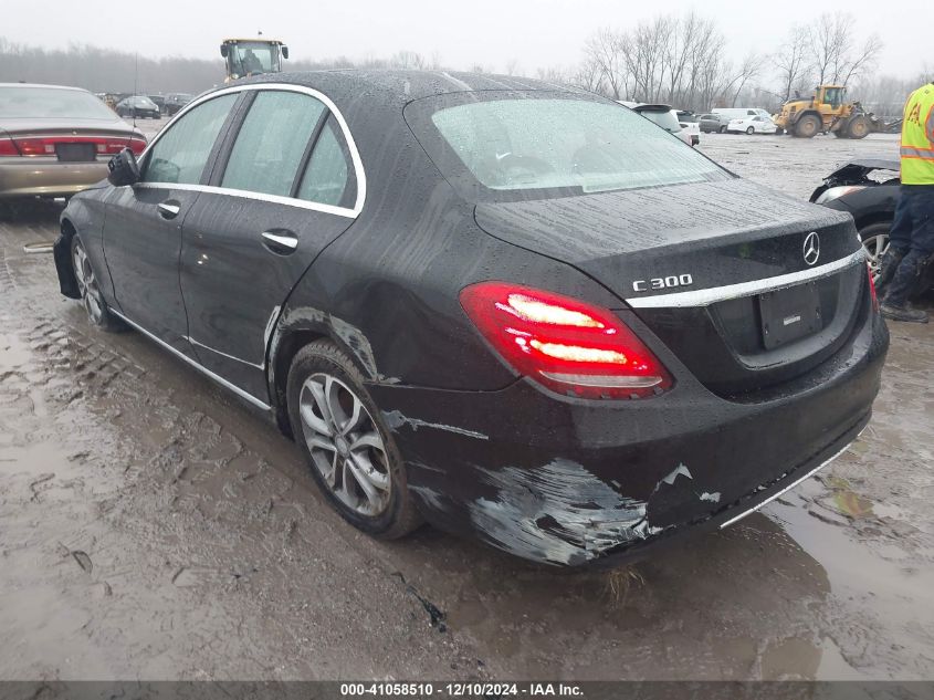 VIN 55SWF4KB3FU047384 2015 Mercedes-Benz C 300, 4Ma... no.3