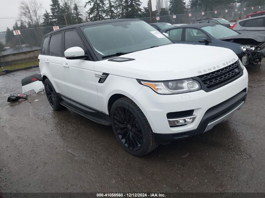 Vin: salwr2vf7fa518434, lot: 41548522, land rover range rover sport 3.0l v6 supercharged hse 20151