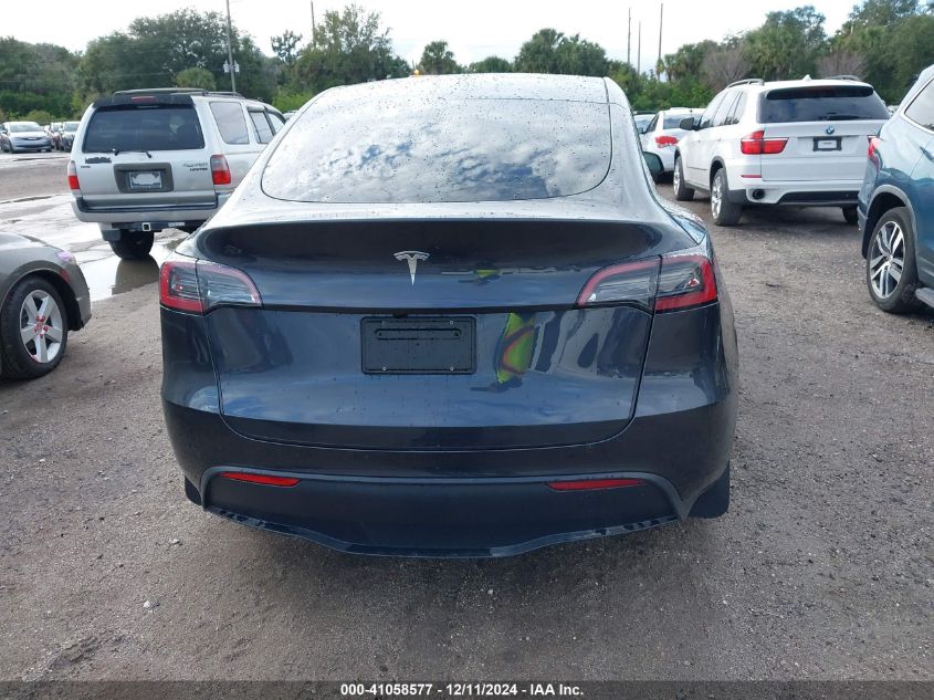 2024 Tesla Model Y Long Range Dual Motor All-Wheel Drive/Rwd VIN: 7SAYGDED0RF032868 Lot: 41058577