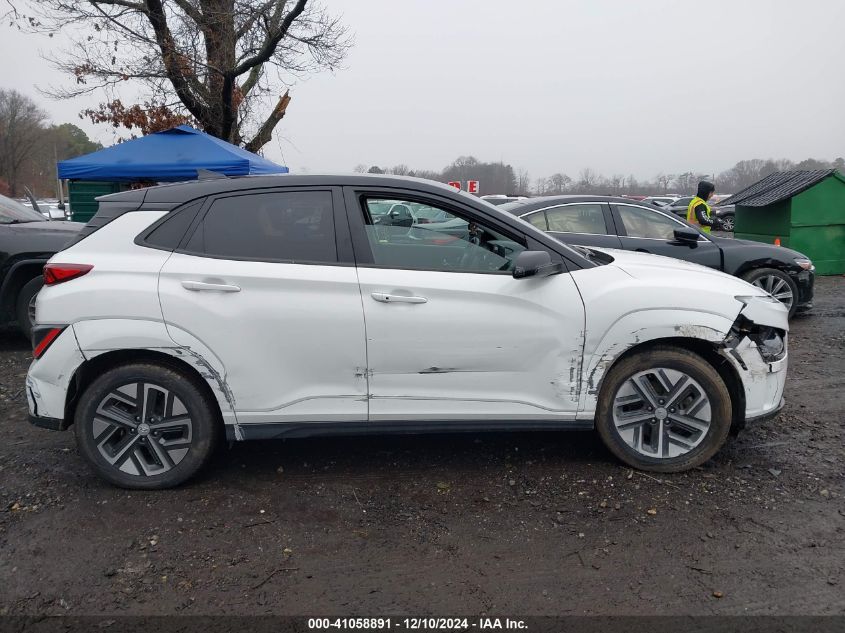 VIN KM8K23AG9NU144576 2022 Hyundai Kona, Electric Sel no.13