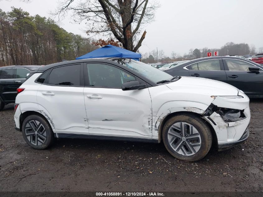 VIN KM8K23AG9NU144576 2022 Hyundai Kona, Electric Sel no.6