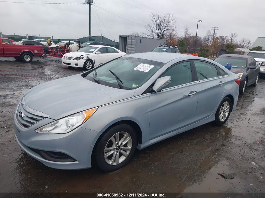 VIN 5NPEB4AC6EH878705 2014 Hyundai Sonata, Gls no.2