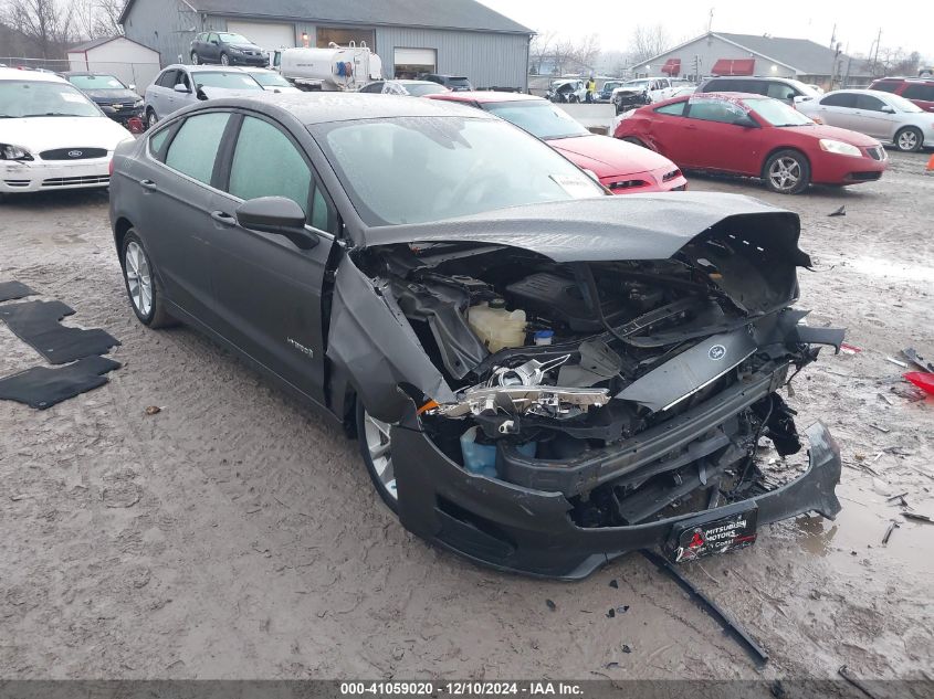 VIN 3FA6P0LU6KR158226 2019 Ford Fusion, Hybrid SE no.1