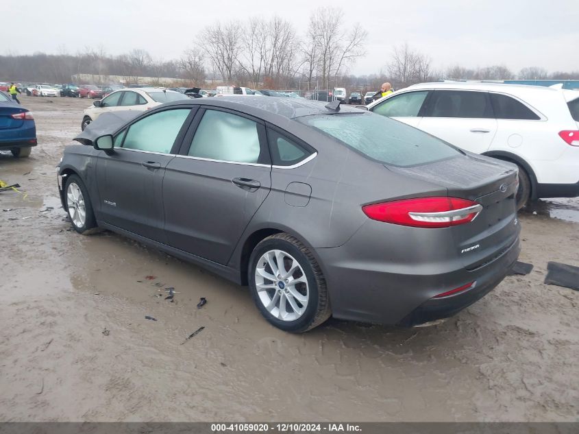 VIN 3FA6P0LU6KR158226 2019 Ford Fusion, Hybrid SE no.3