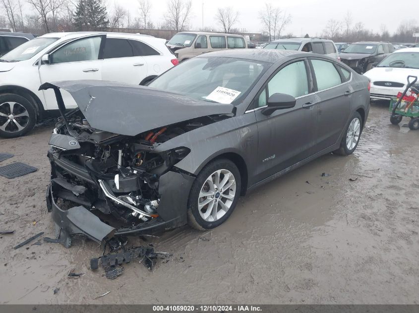 VIN 3FA6P0LU6KR158226 2019 Ford Fusion, Hybrid SE no.6