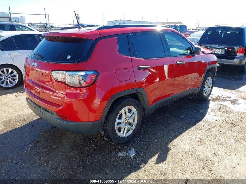 VIN 3C4NJCAB9JT254976 2018 JEEP COMPASS no.4