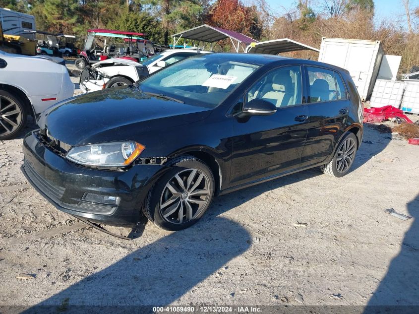 VIN 3VW217AU6GM062300 2016 Volkswagen Golf, Tsi Se... no.2