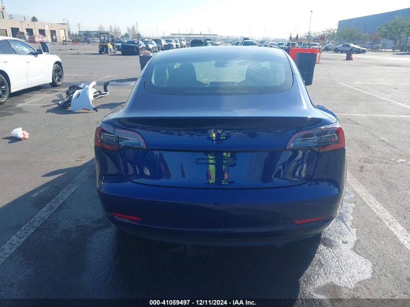 2023 Tesla Model 3 Rear-Wheel Drive VIN: 5YJ3E1EA9PF612649 Lot: 41059497