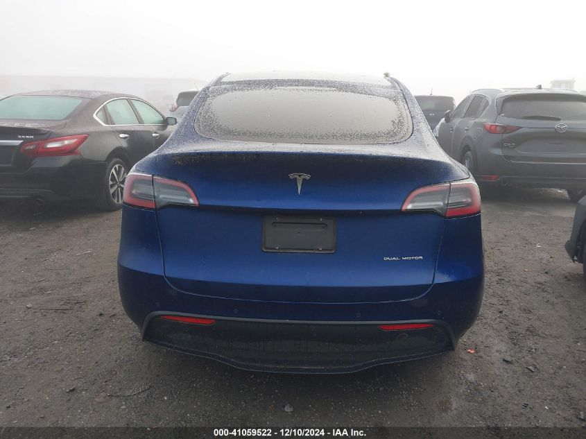 2021 Tesla Model Y Long Range Dual Motor All-Wheel Drive VIN: 5YJYGAEE1MF216147 Lot: 41059522