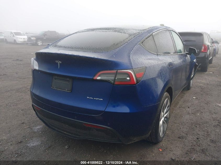 VIN 5YJYGAEE1MF216147 2021 Tesla Model Y, Long Rang... no.4