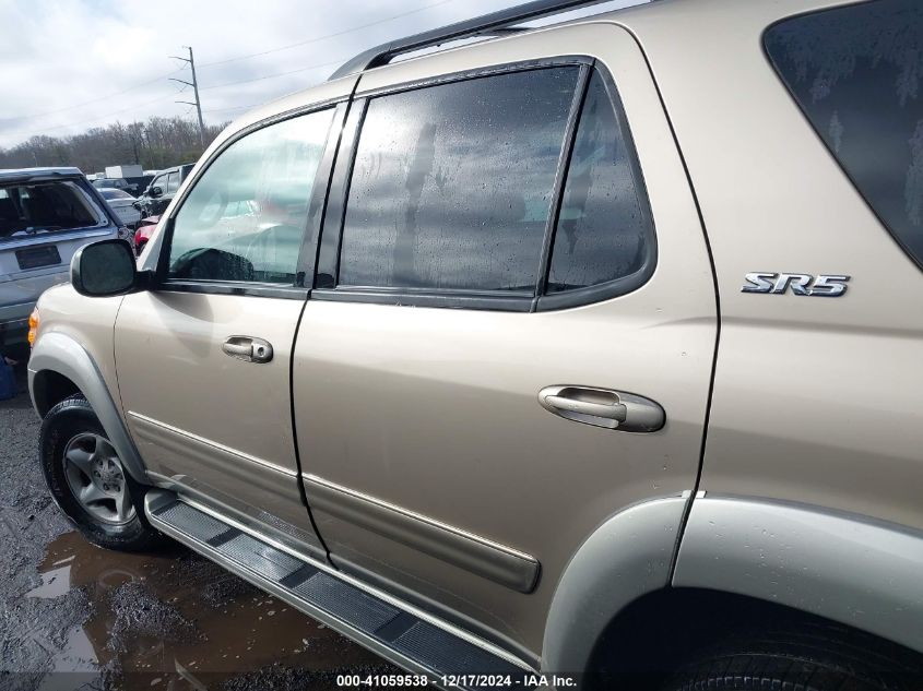 2002 Toyota Sequoia Sr5 V8 VIN: 5TDBT44AX2S101024 Lot: 41059538