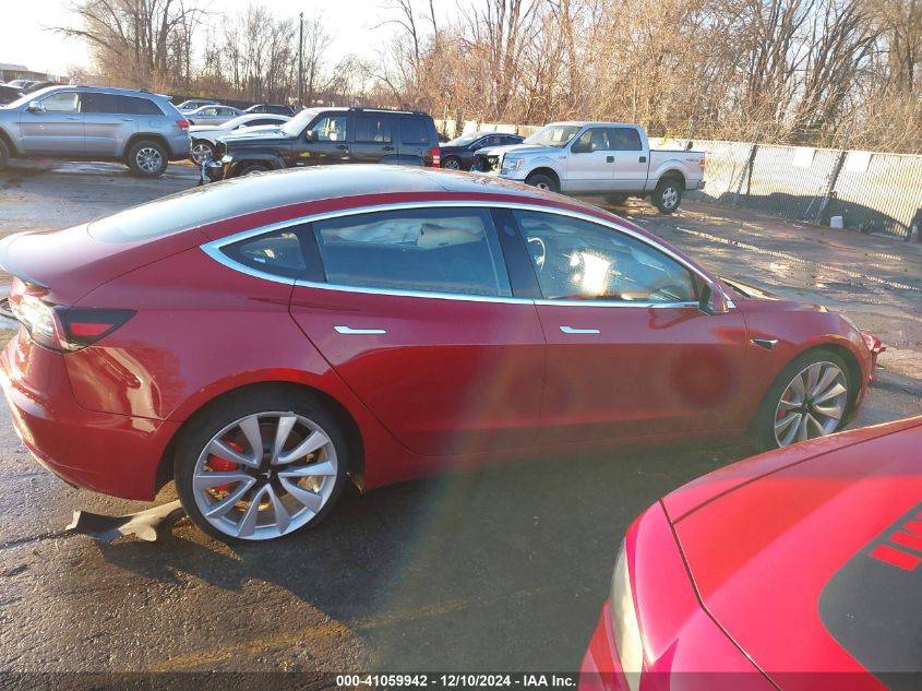 2018 Tesla Model 3 Long Range/Performance VIN: 5YJ3E1EB3JF083652 Lot: 41059942