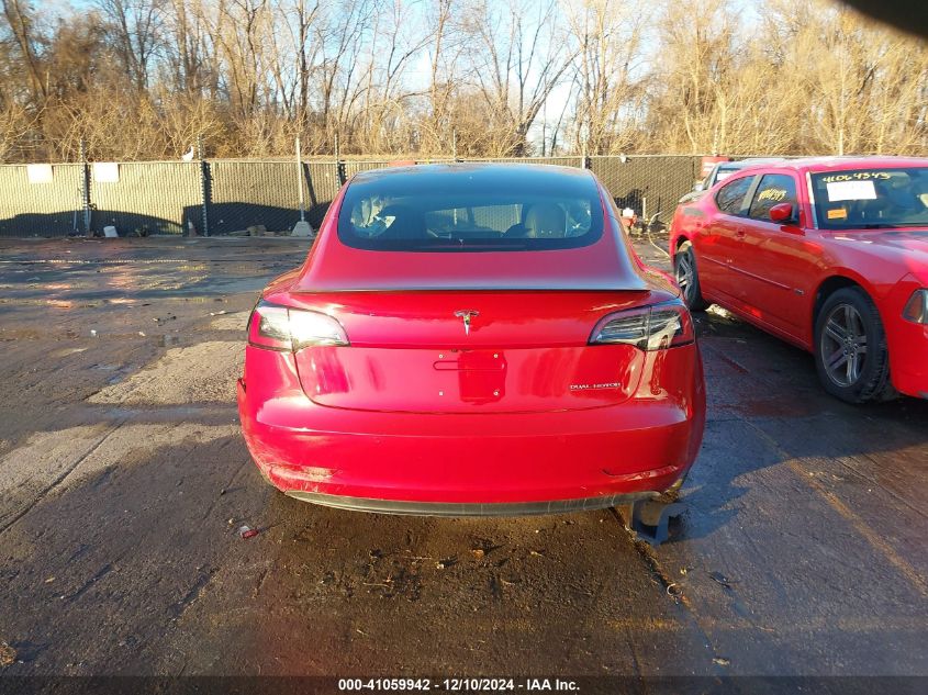 2018 Tesla Model 3 Long Range/Performance VIN: 5YJ3E1EB3JF083652 Lot: 41059942